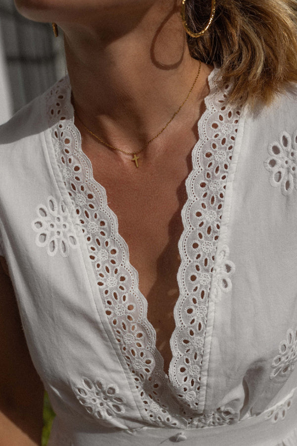 A Vintage Style Dress with Delicate Timeless Details