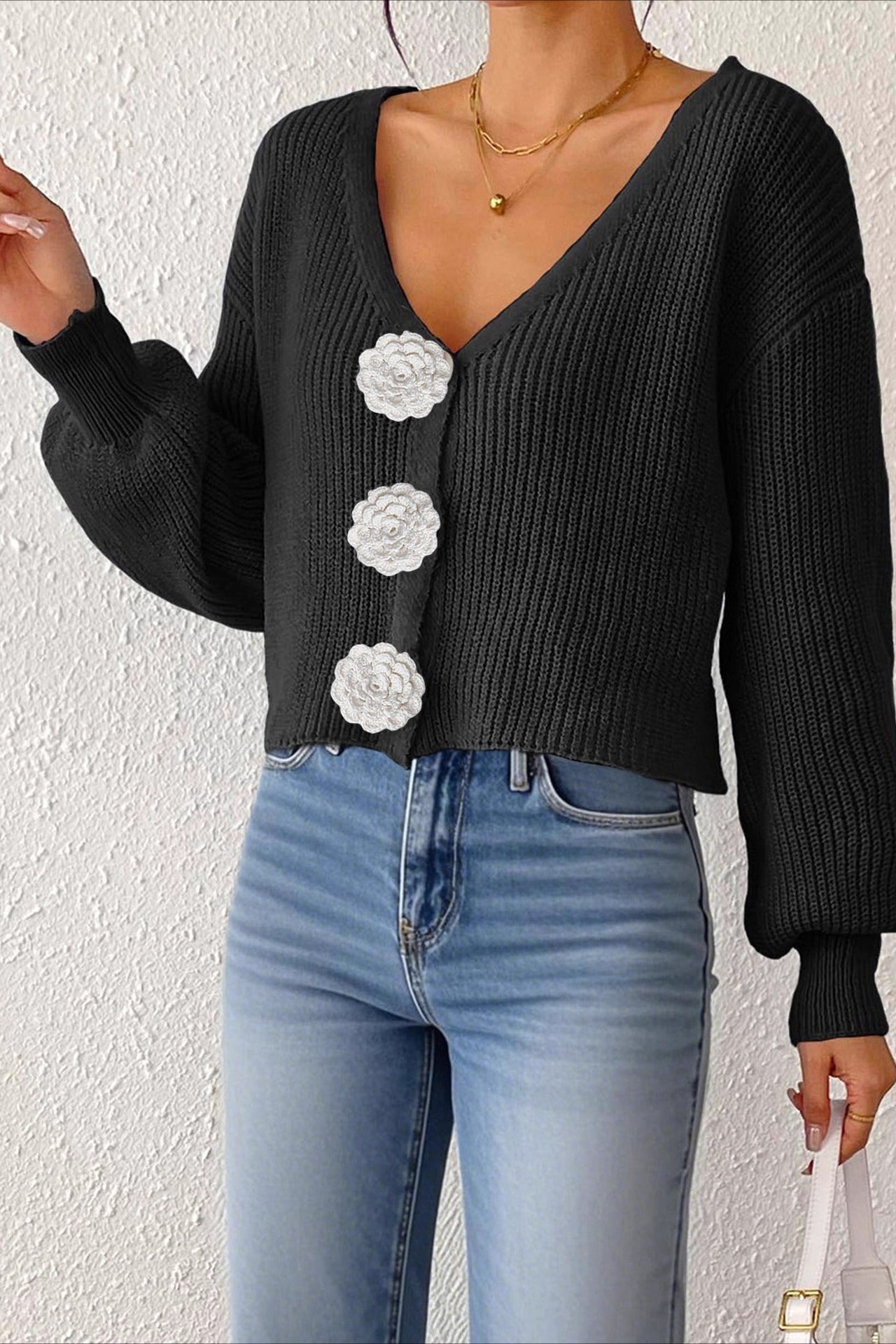 A Vintage Style Sweater with Delicate Timeless Details