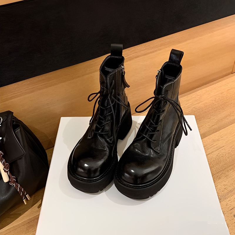 A Vintage Style Boots with Delicate Timeless Details
