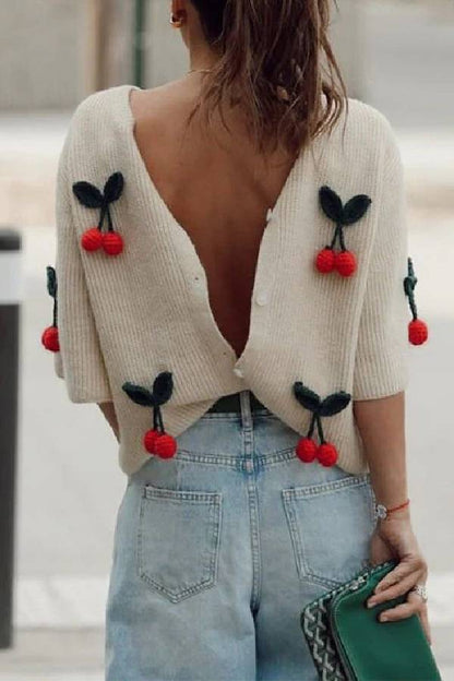 A Vintage Style Sweater with Delicate Timeless Details