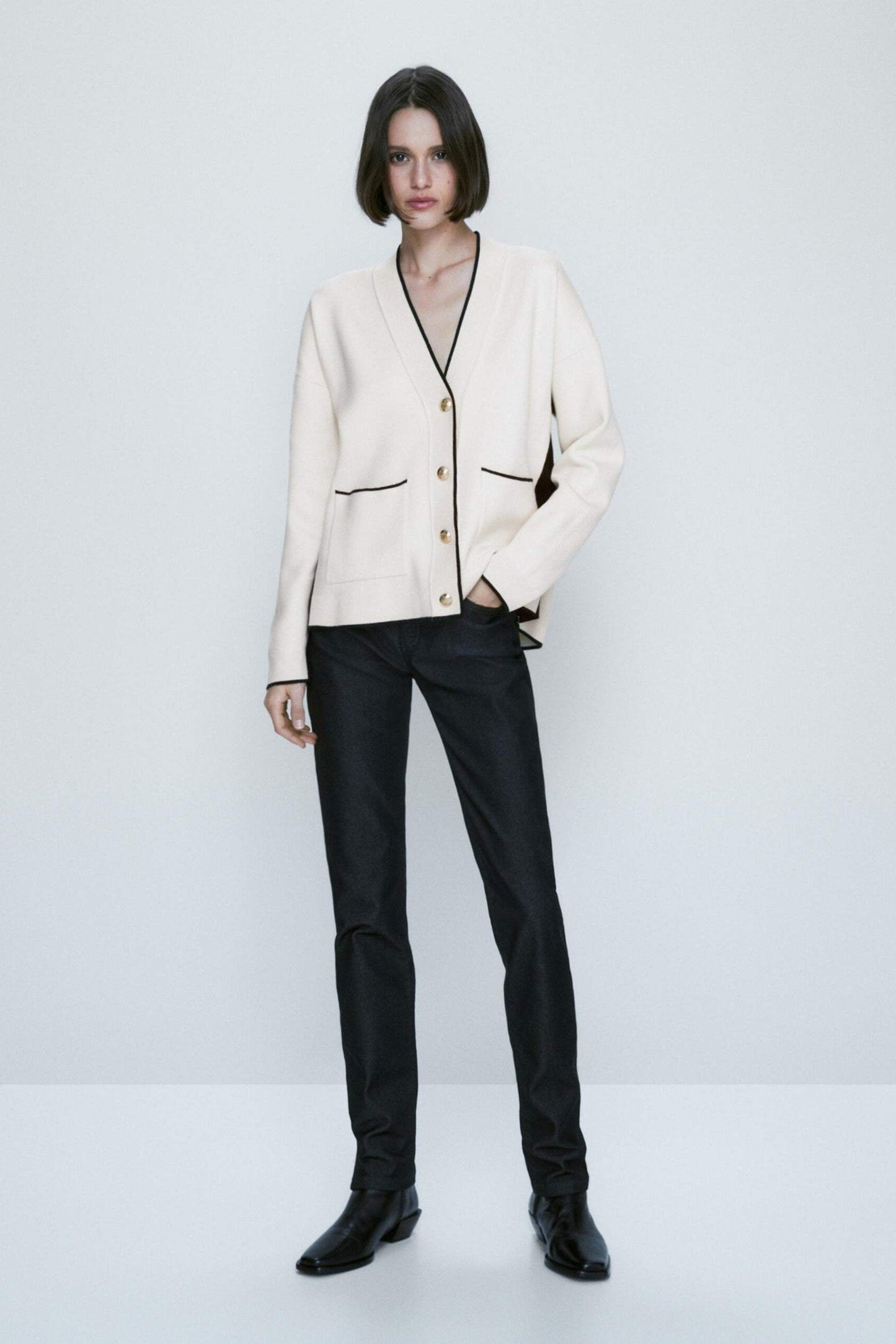 A Vintage Style Cardigan with Delicate Timeless Details