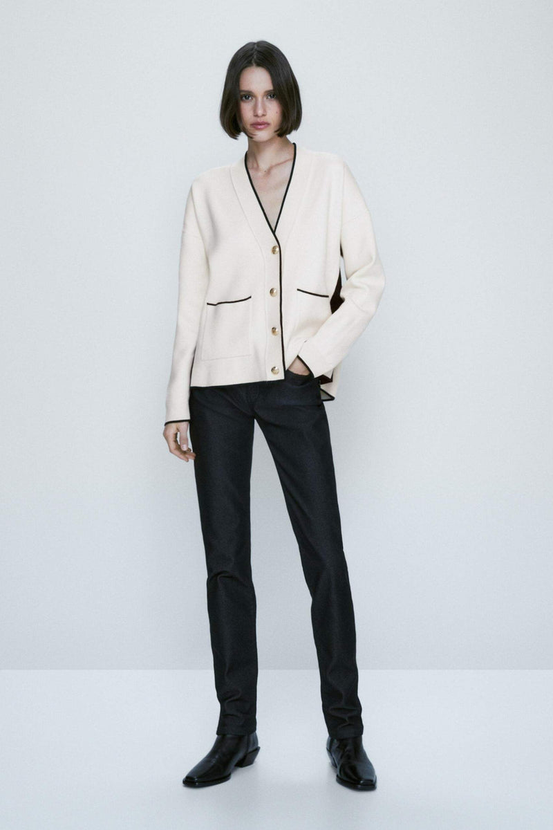 A Vintage Style Cardigan with Delicate Timeless Details