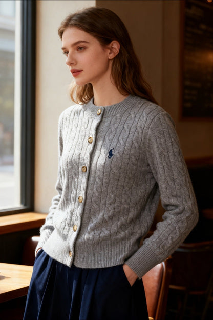 Well Tailored Cardigan with a Graceful Silhouette