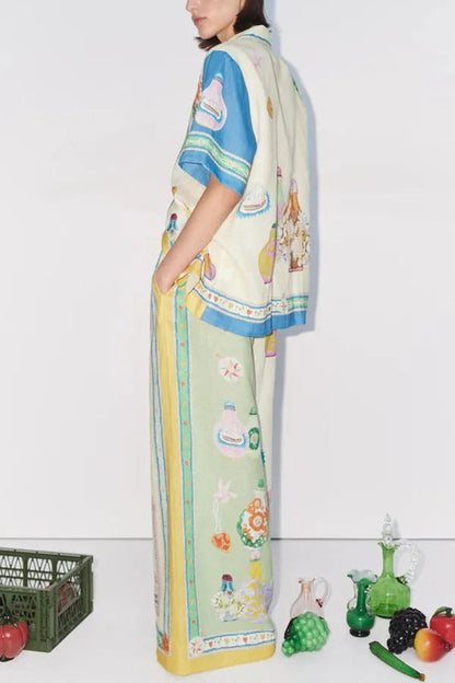 A Vintage Style Pants with Delicate Timeless Details
