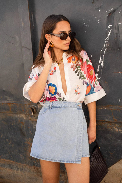 A Vintage Style Shirt with Delicate Timeless Details