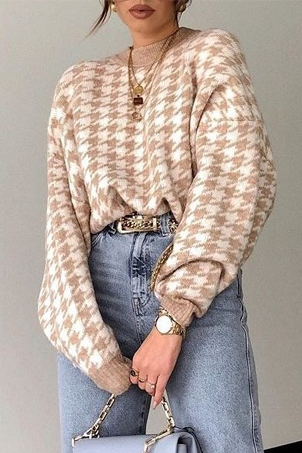 A Vintage Style Sweater with Delicate Timeless Details