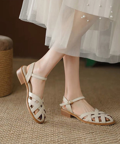 A Vintage Style Sandals with Delicate Timeless Details