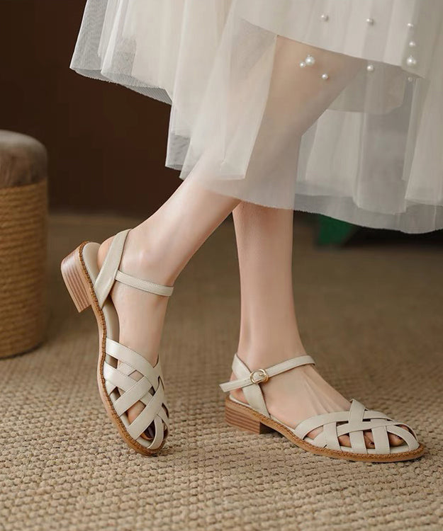 A Vintage Style Sandals with Delicate Timeless Details