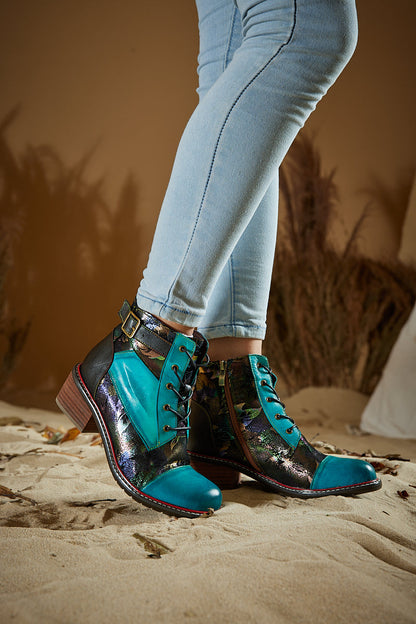 A Vintage Style Boots with Delicate Timeless Details