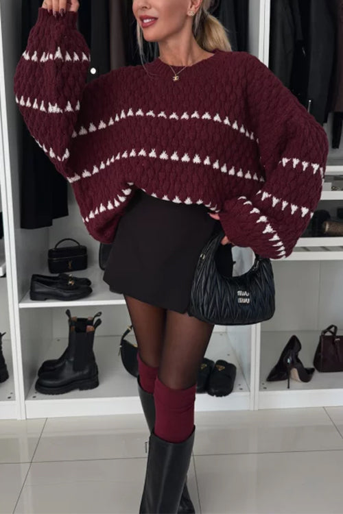 A Vintage Style Sweater with Delicate Timeless Details