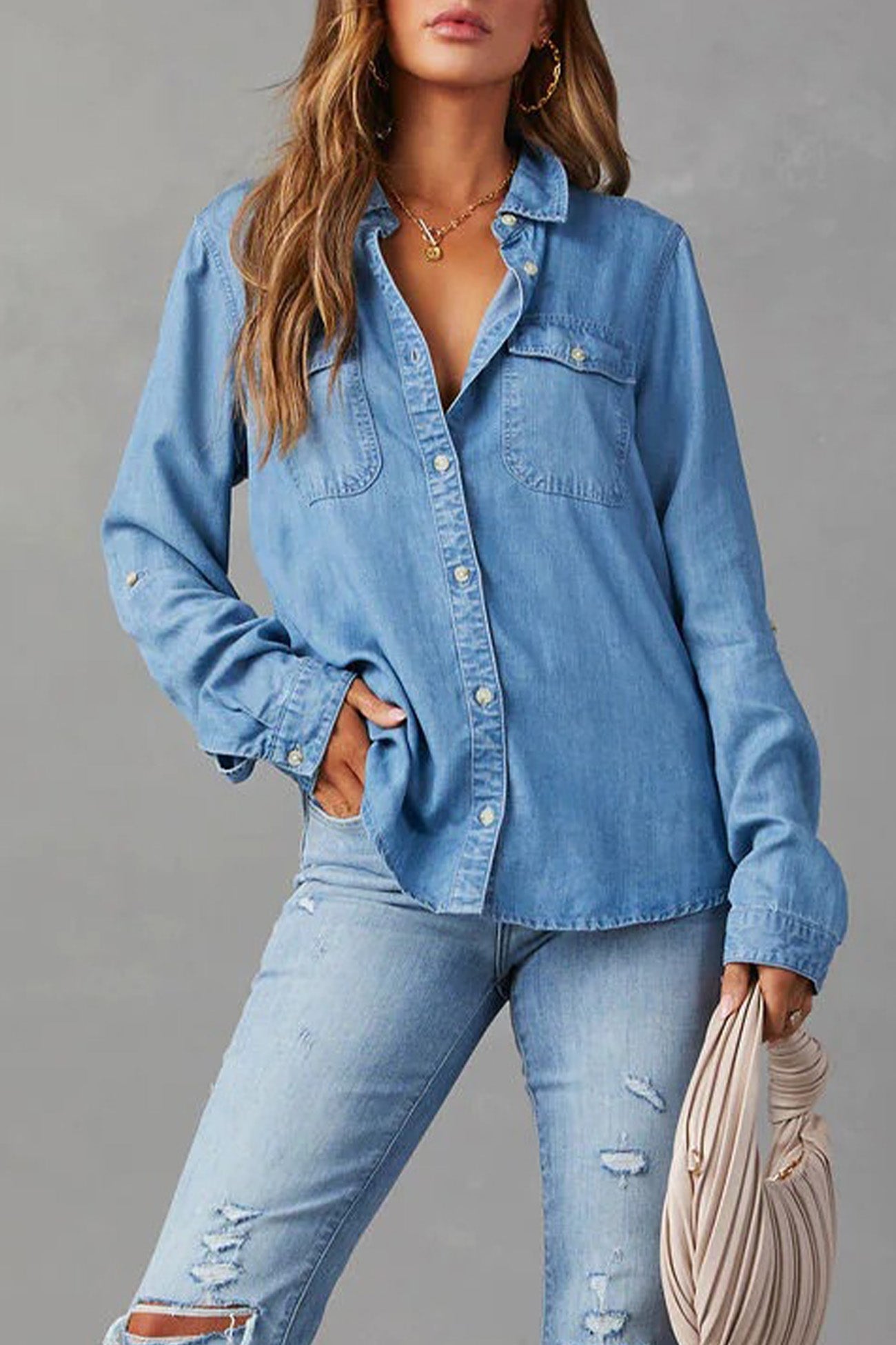 Classic Vintage Blouse with a Flattering Fit