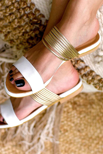 A Vintage Style Sandals with Delicate Timeless Details