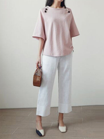 A Vintage Style Pants with Delicate Timeless Details