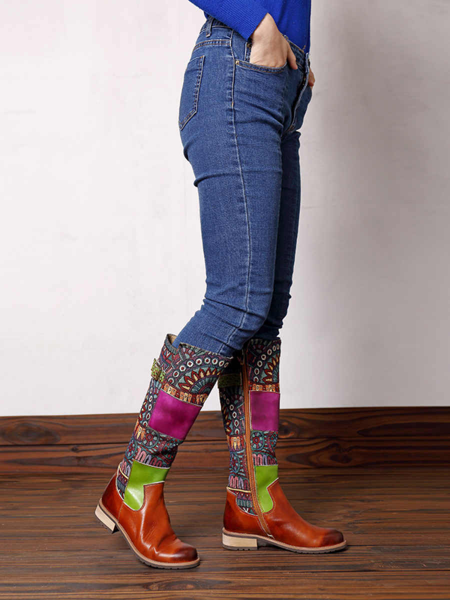 A Vintage Style Boots with Delicate Timeless Details