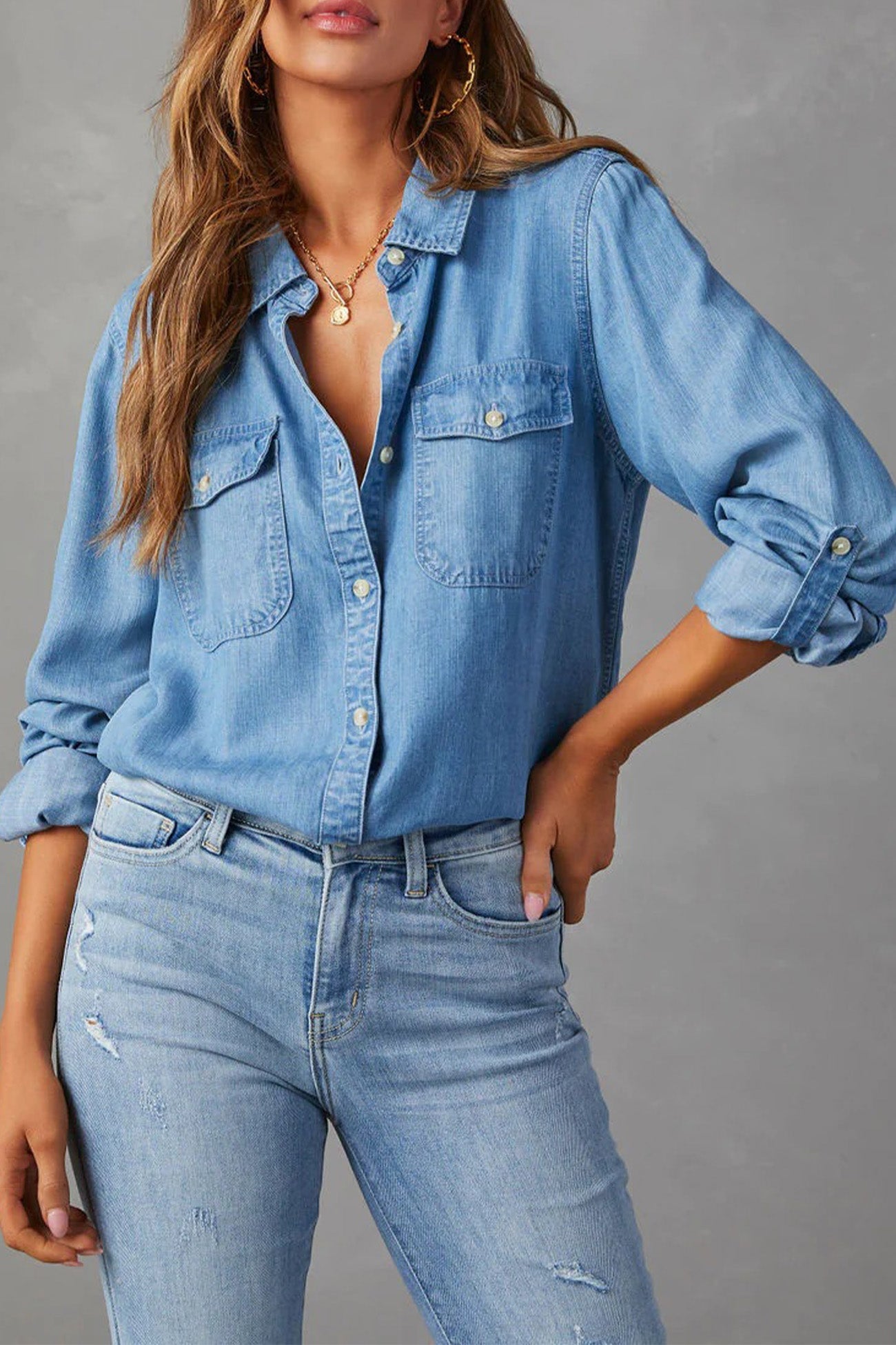Classic Vintage Blouse with a Flattering Fit