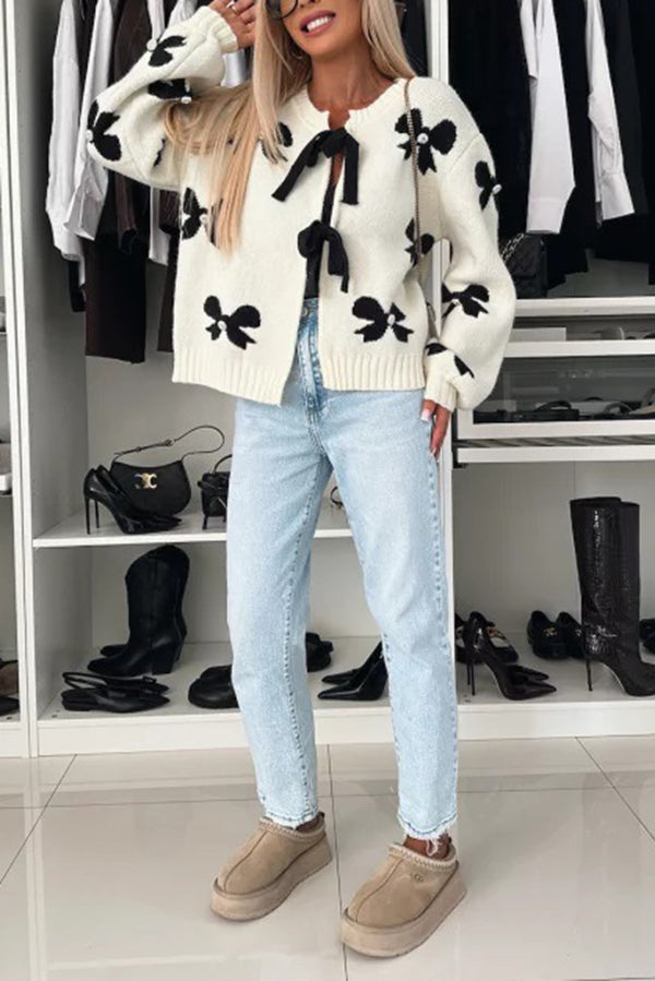 A Vintage Style Cardigan with Delicate Timeless Details