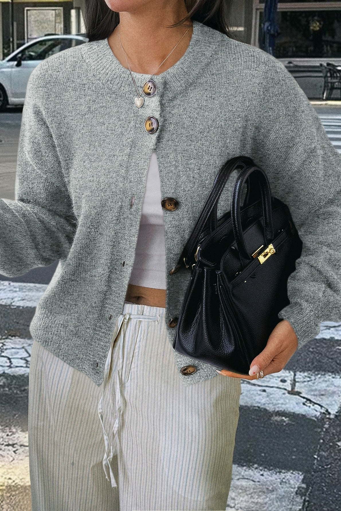 A Vintage Style Cardigan with Delicate Timeless Details