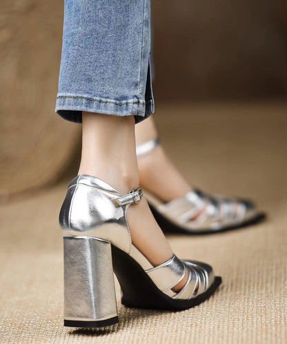 A Vintage Style Sandals with Delicate Timeless Details