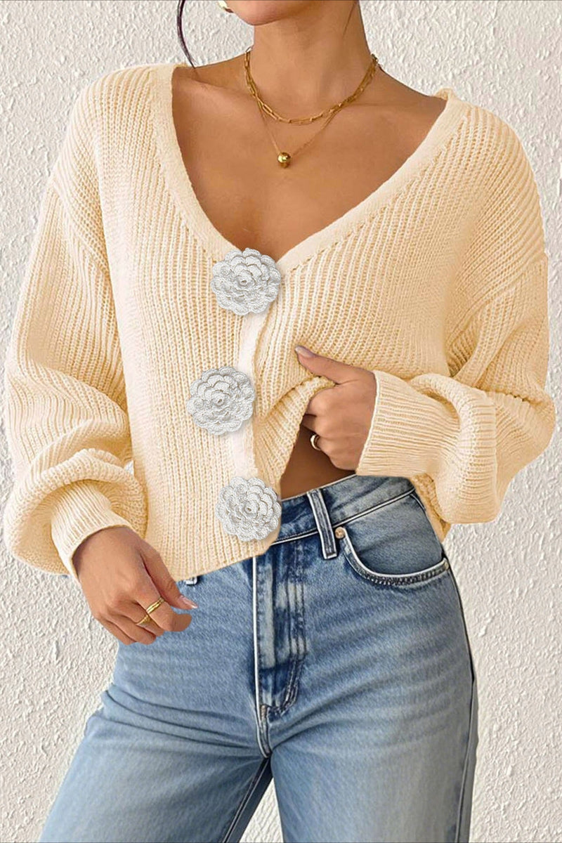 A Vintage Style Sweater with Delicate Timeless Details