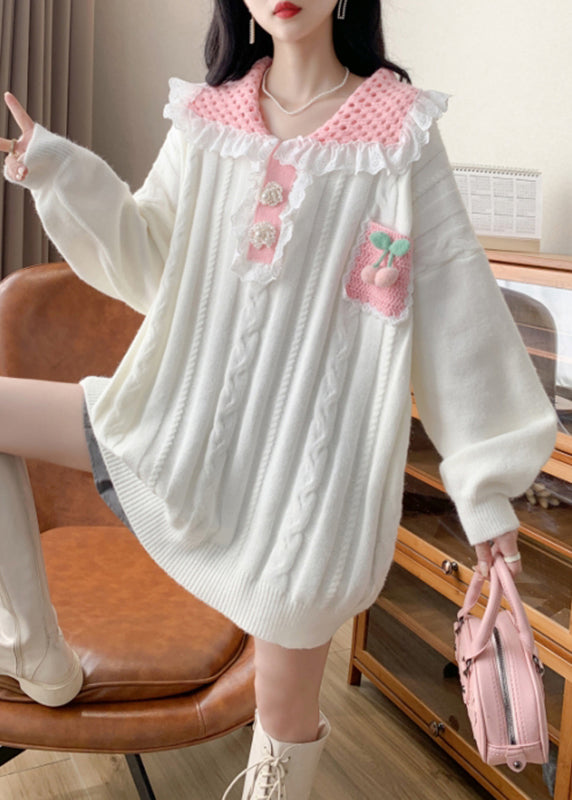 A Vintage Style Sweater with Delicate Timeless Details
