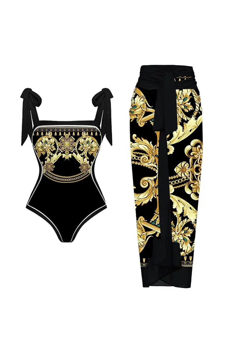 Classic Vintage Swimsuit with a Flattering Fit