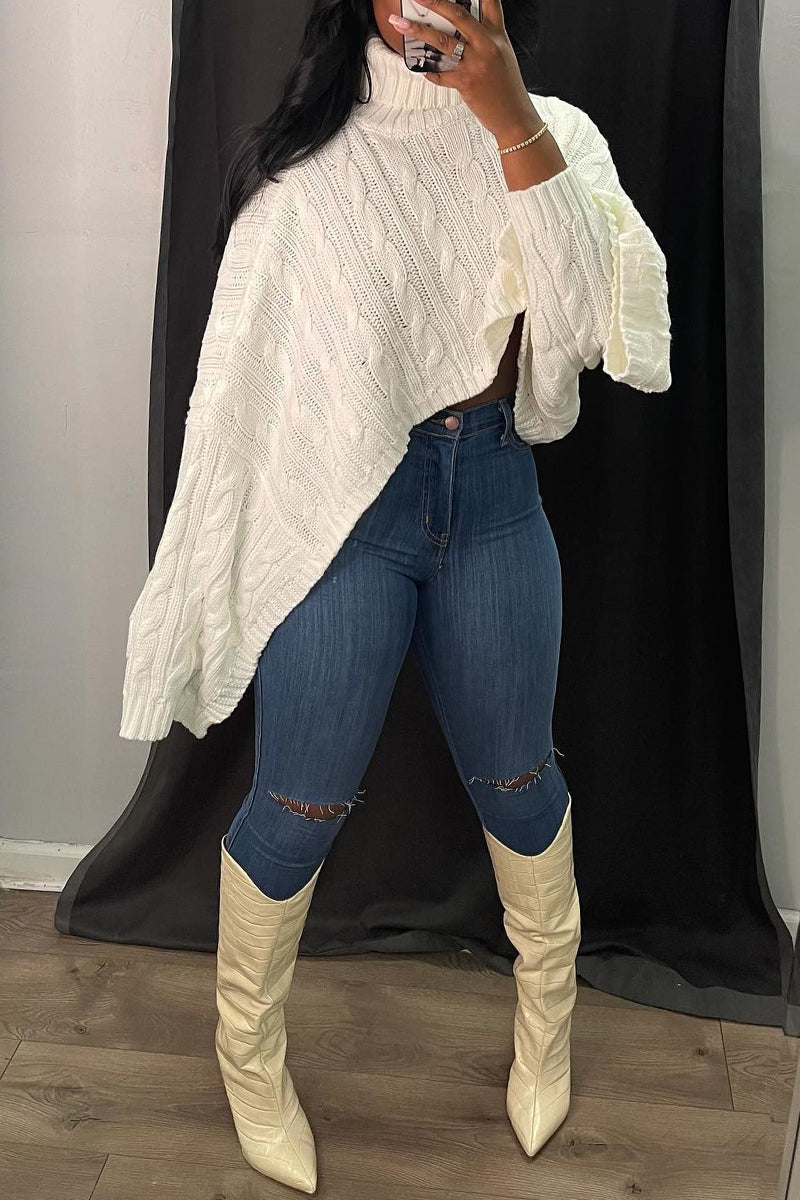 A Vintage Style Sweater with Delicate Timeless Details