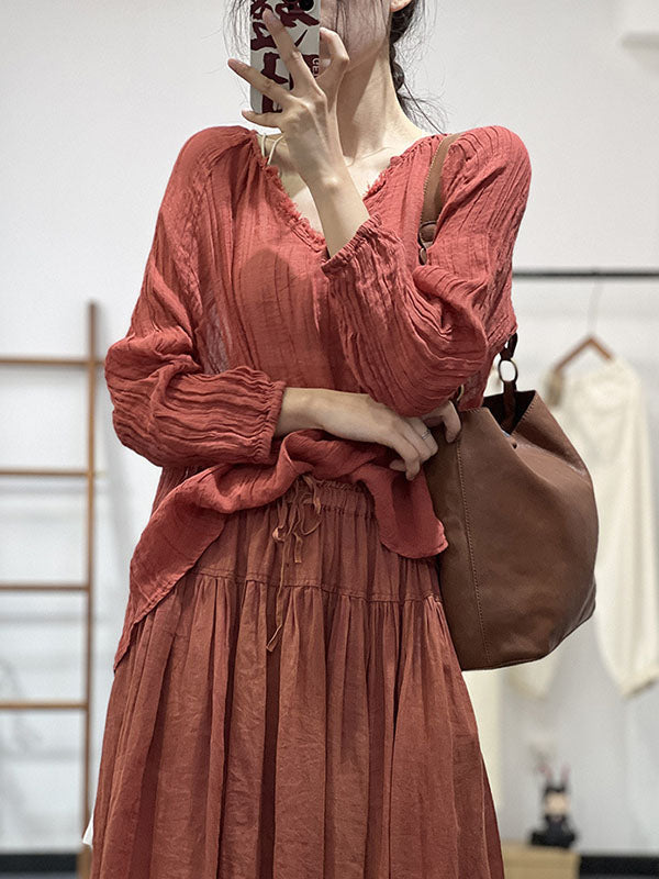 Well Tailored Blouse with a Graceful Silhouette