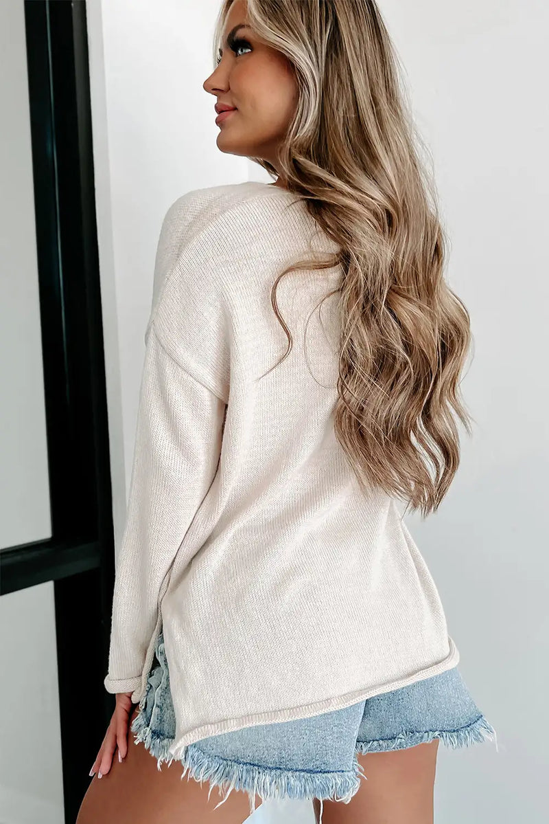 Beautifully Finished Sweater in a Timeless Design