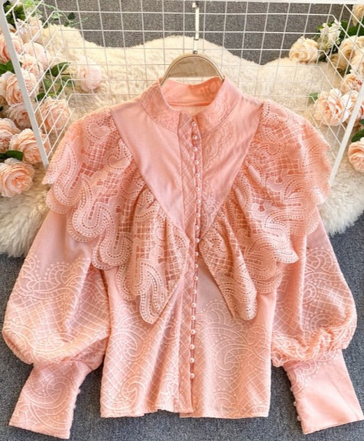 Classic Vintage Blouse with a Flattering Fit