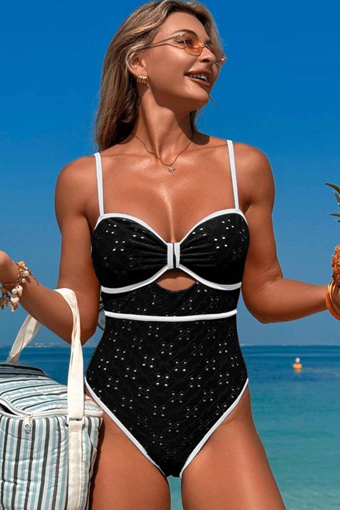 A Vintage Style Swimsuit with Delicate Timeless Details