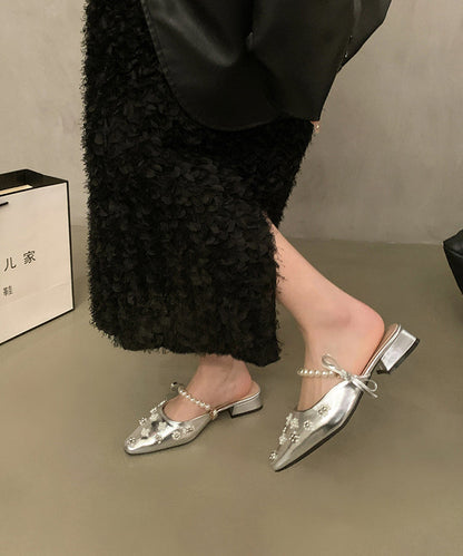 A Vintage Style Sandals with Delicate Timeless Details