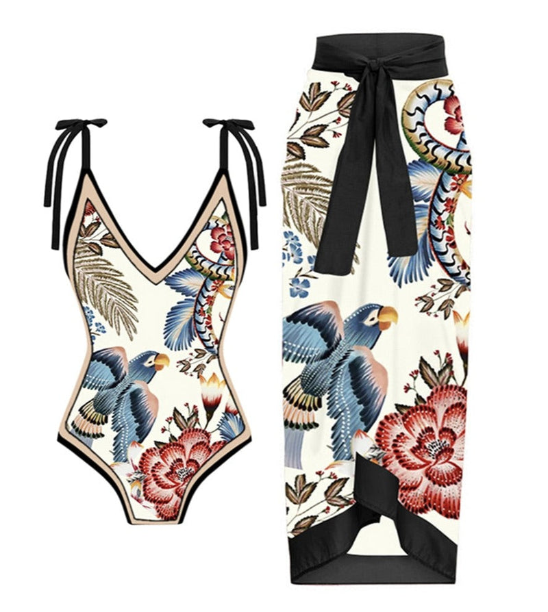 Classic Vintage Swimsuit with a Flattering Fit