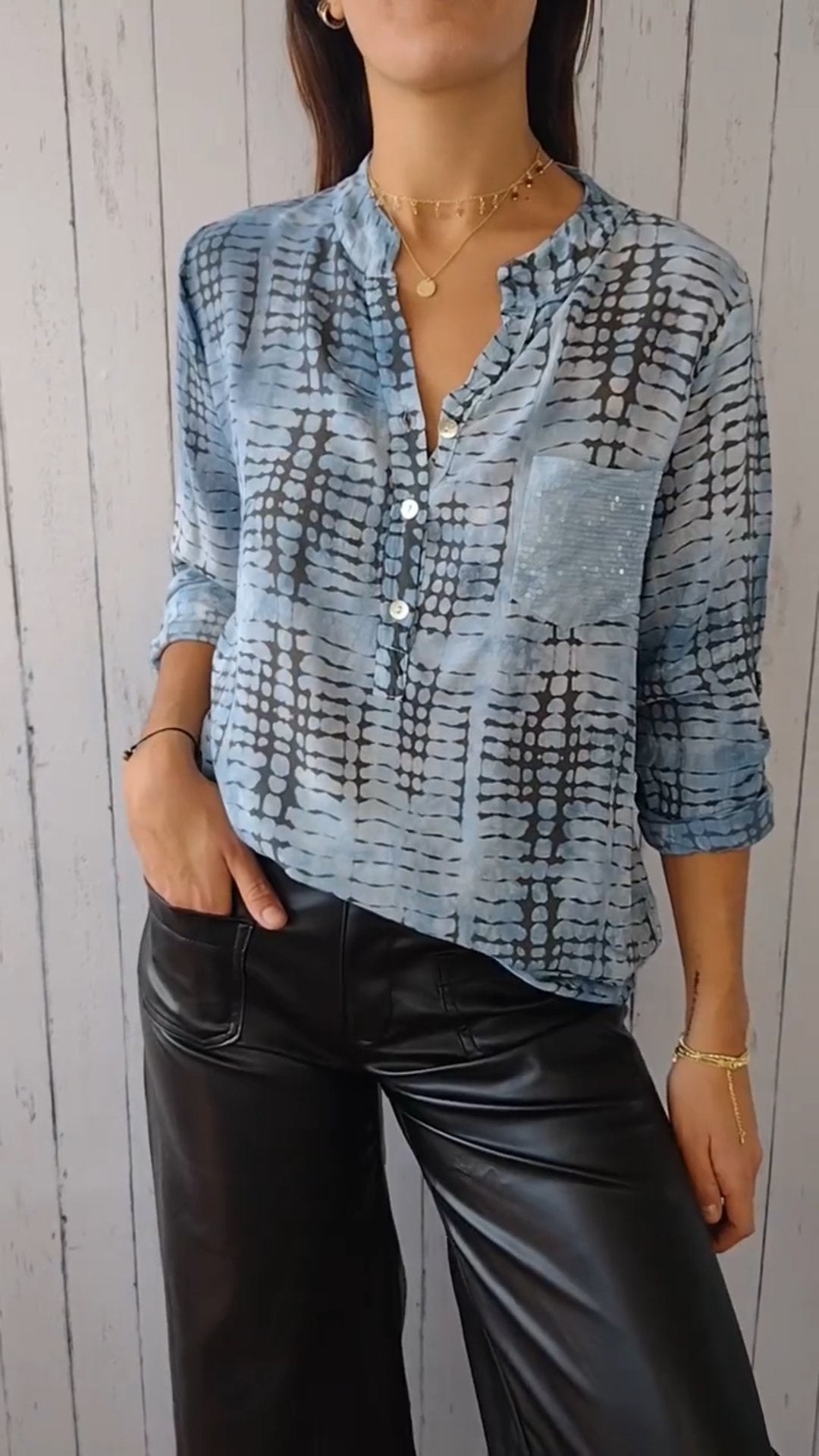 A Vintage Style Shirt with Delicate Timeless Details