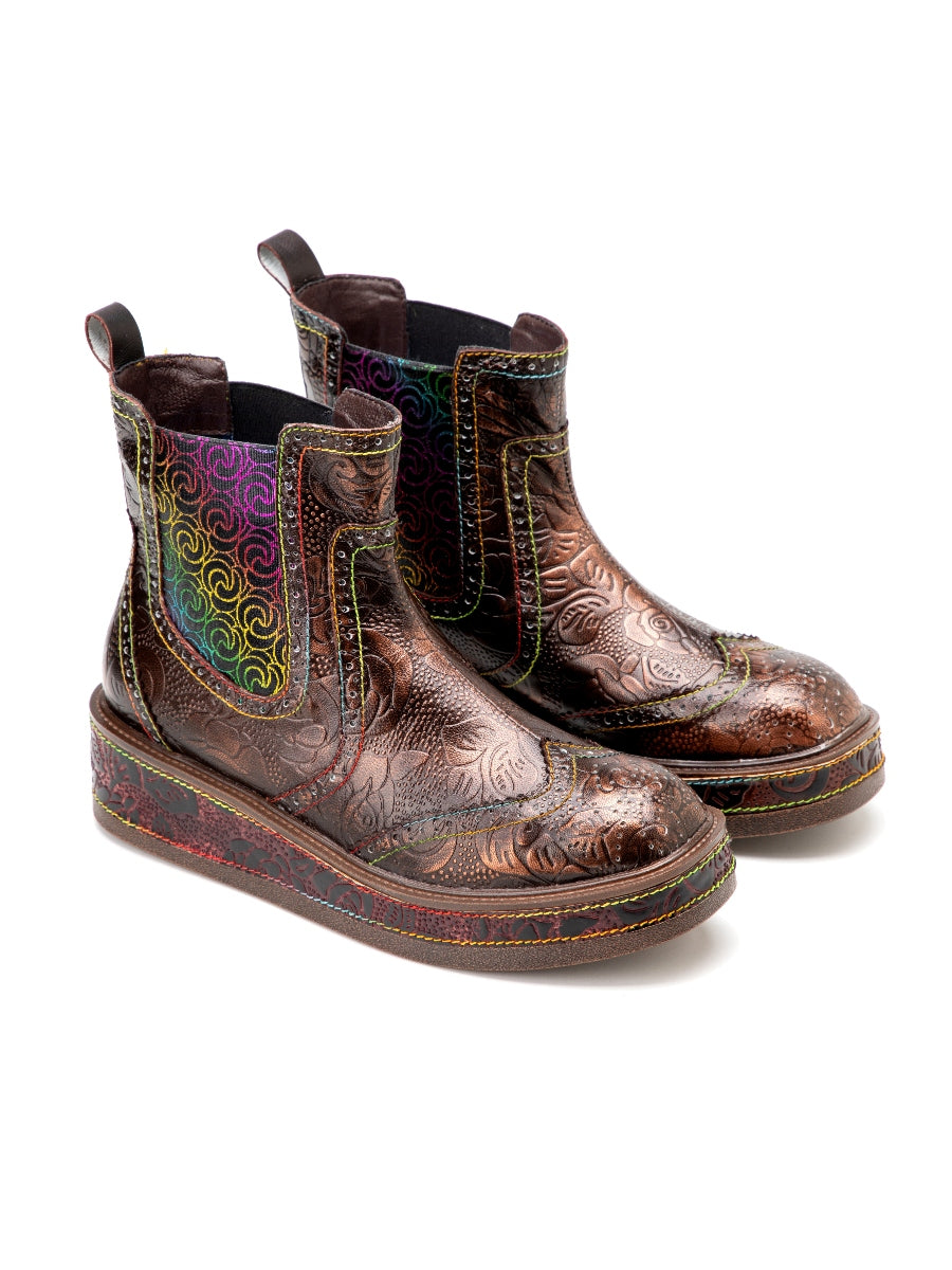 A Vintage Style Boots with Delicate Timeless Details