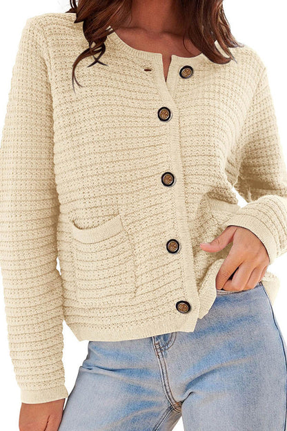 A Vintage Style Cardigan with Delicate Timeless Details