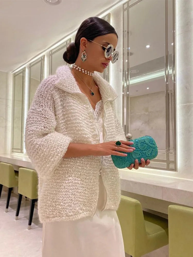 Vintage Inspired Cardigan with a Contemporary Edge