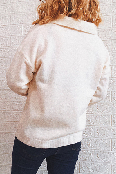 A Vintage Style Sweater with Delicate Timeless Details