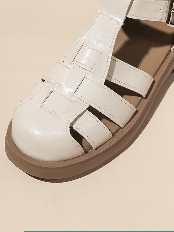 A Vintage Style Sandals with Delicate Timeless Details