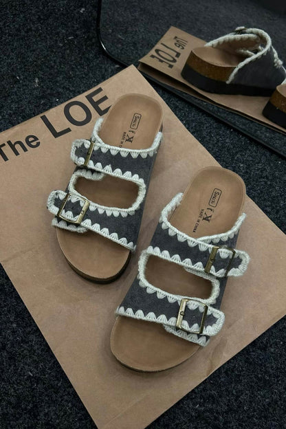 A Vintage Style Sandals with Delicate Timeless Details