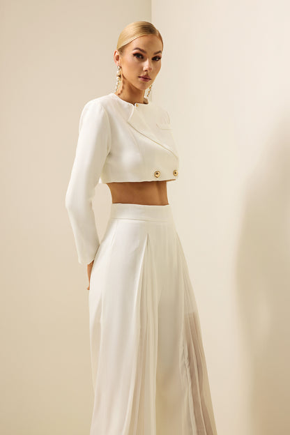 A Vintage Style Pants with Delicate Timeless Details