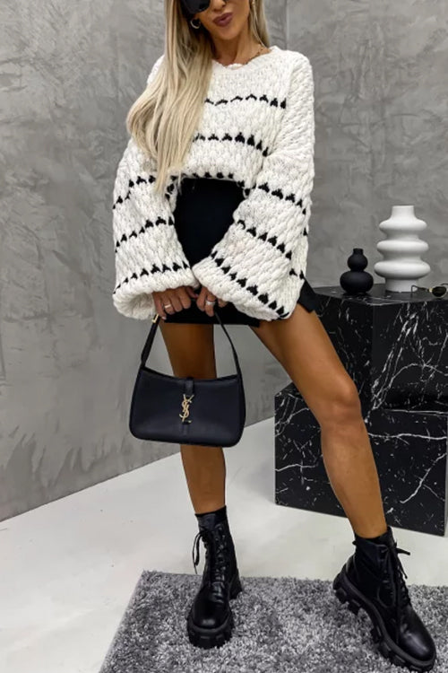 A Vintage Style Sweater with Delicate Timeless Details