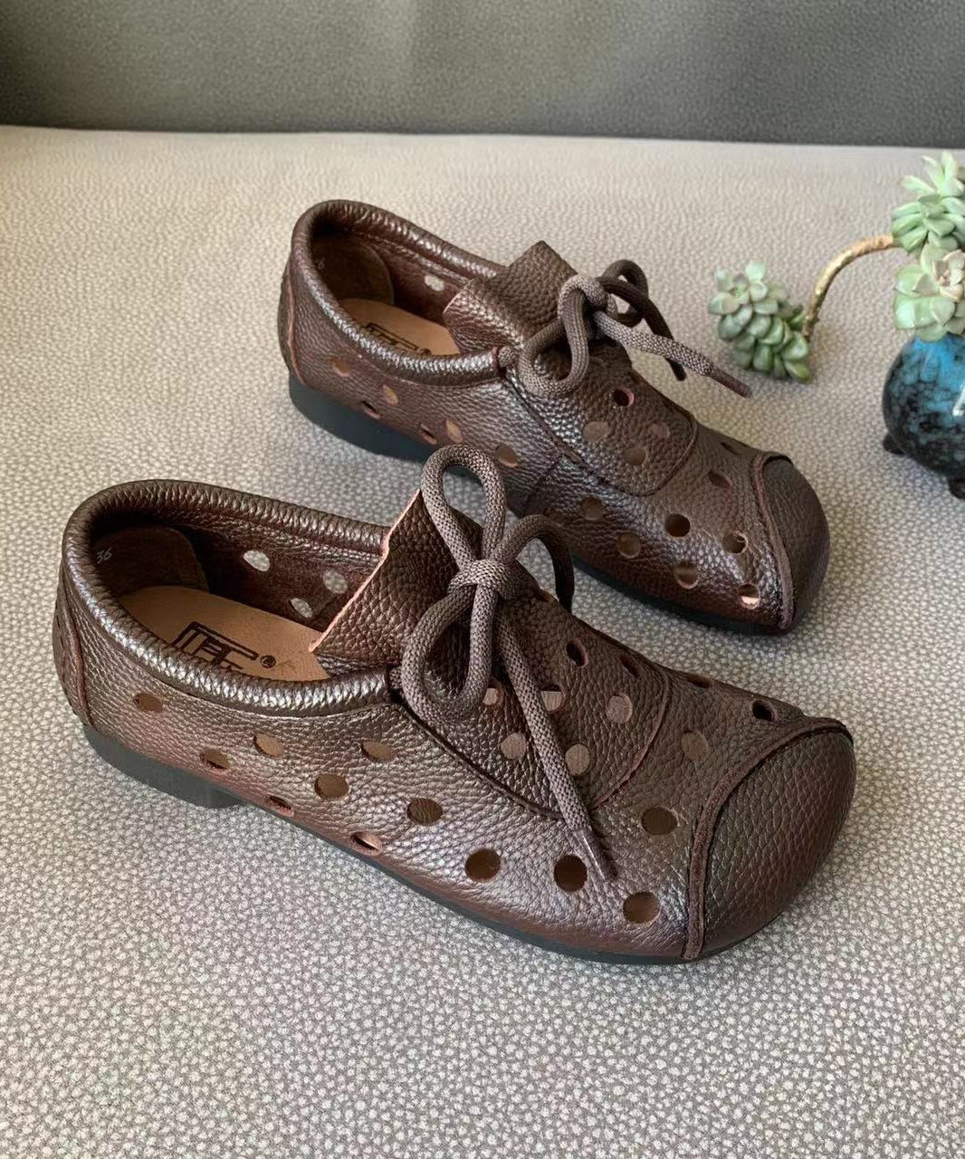 A Vintage Style Sandals with Delicate Timeless Details