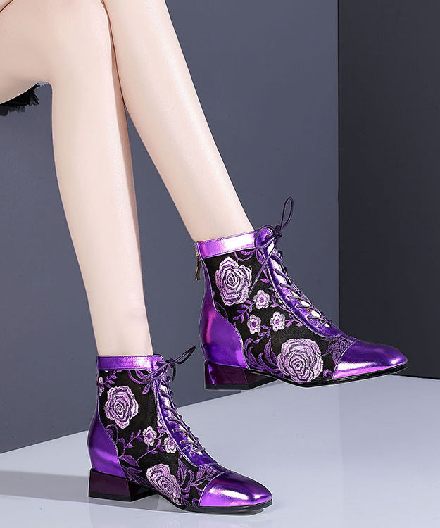 A Vintage Style Boots with Delicate Timeless Details