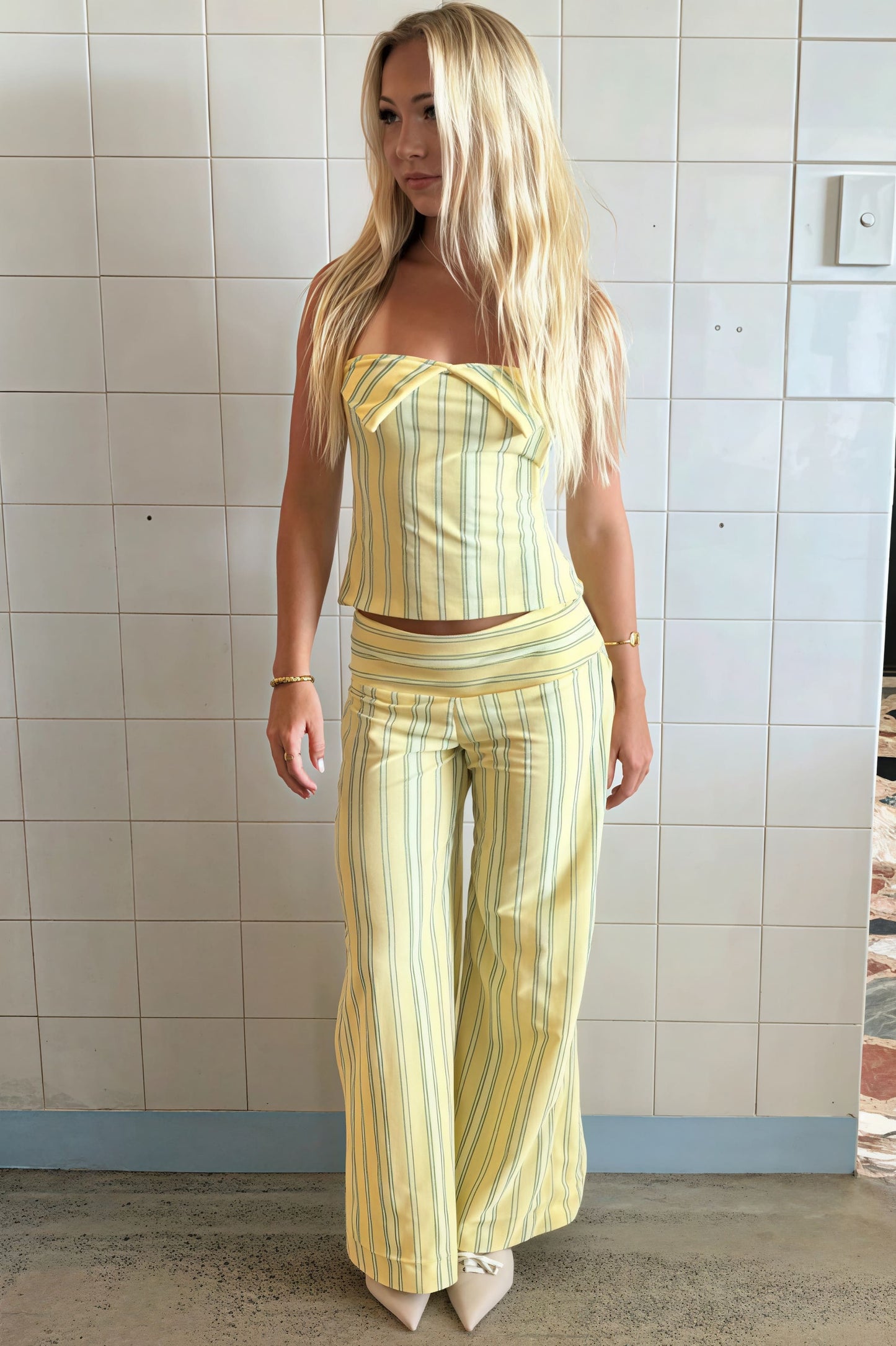 A Vintage Style Pants with Delicate Timeless Details