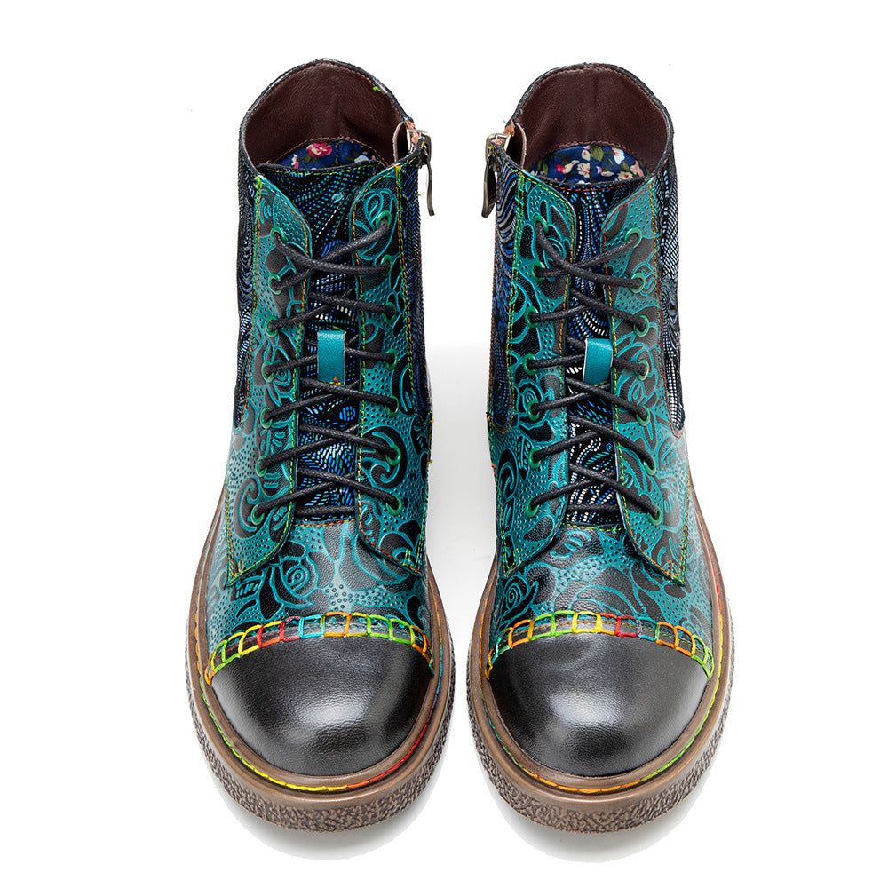 A Vintage Style Boots with Delicate Timeless Details