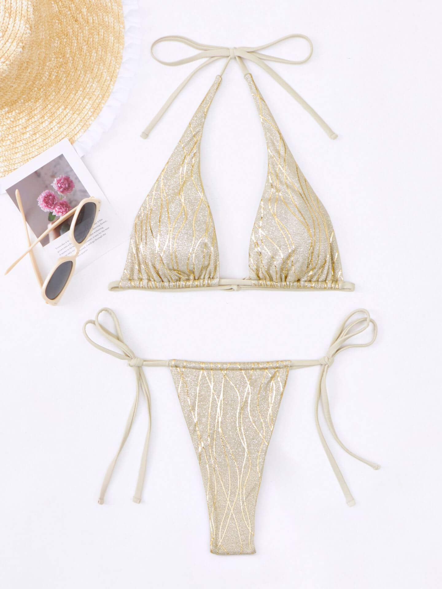 A Vintage Style Bikini with Delicate Timeless Details