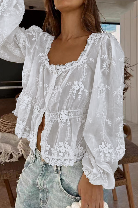 A Vintage Style Blouse with Delicate Timeless Details