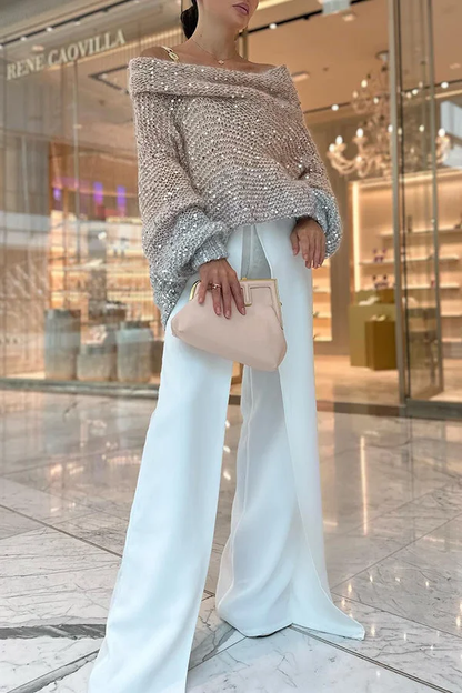 Well Tailored Sweater with a Graceful Silhouette