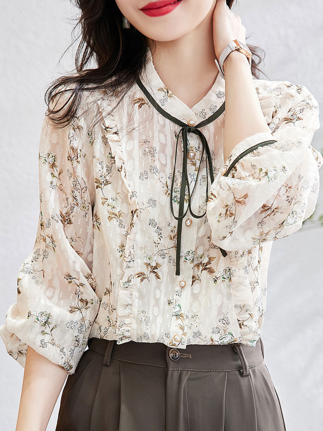 Vintage Inspired Blouse with a Contemporary Edge