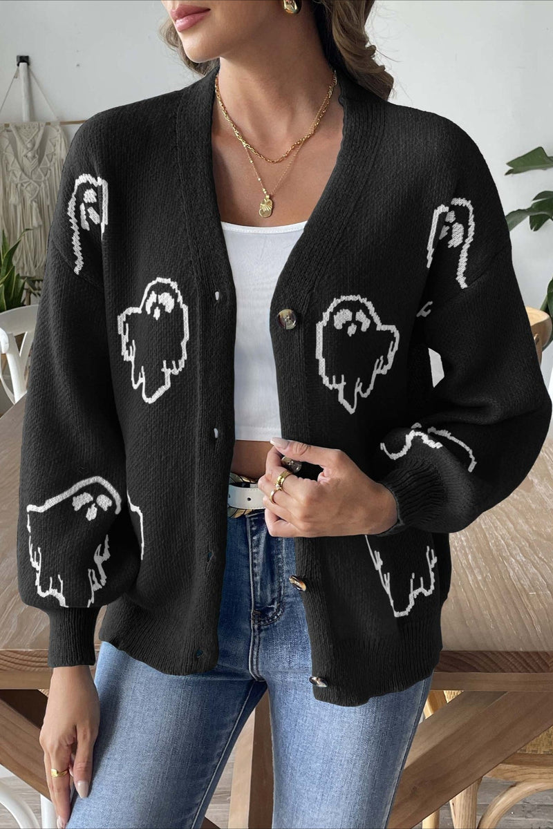 Well Tailored Cardigan with a Graceful Silhouette
